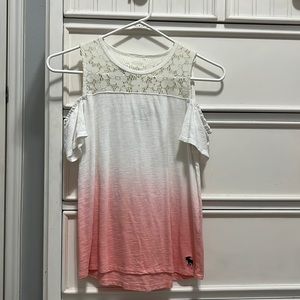 abercrombie kids off the shoulder tank top